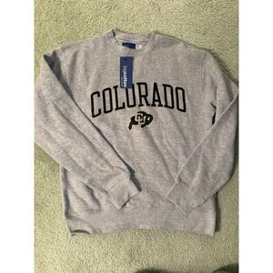Gear Big Cotton - Colorado Buffalos Grey crewneck sweatshirt size M- New
